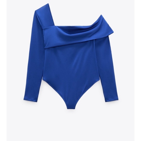 Zara ASYMMETRICAL BODYSUIT
BLUISH​ - Picture 3 of 4